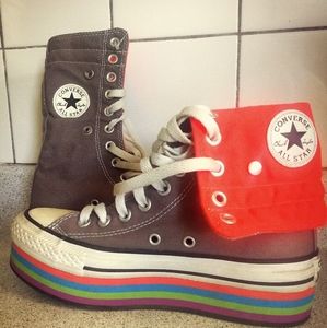 Rainbow plateform converse